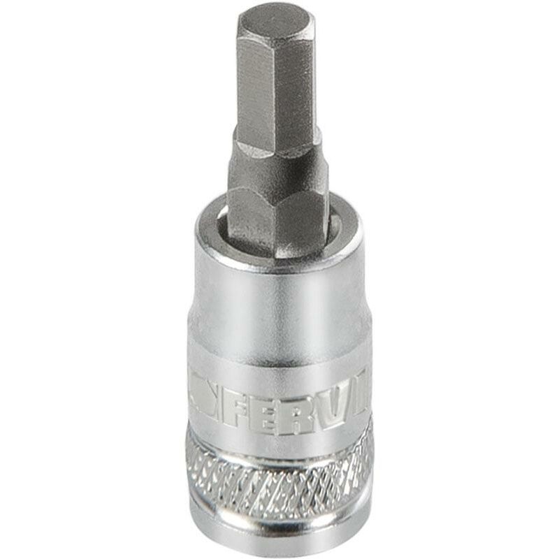 foto del prodotto chiave a bussola con inserto esagonale 3 mm 1 4 fervi bn415n003a
