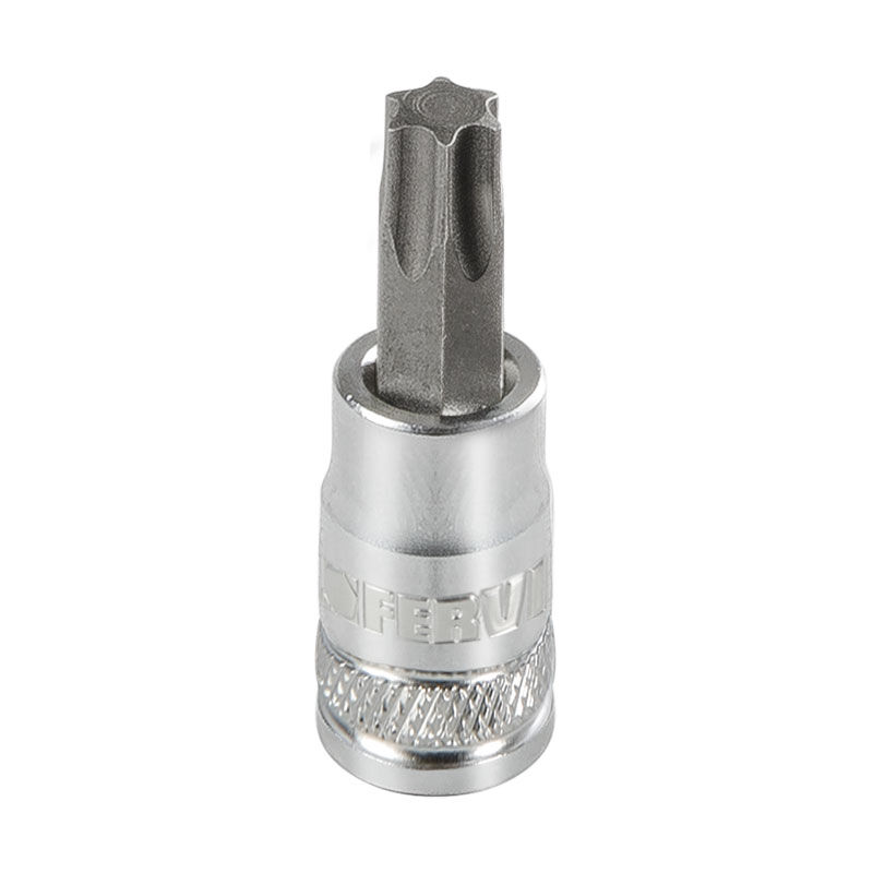 foto del prodotto chiave a bussola con inserto torx t9 1 4 fervi bn424n009a