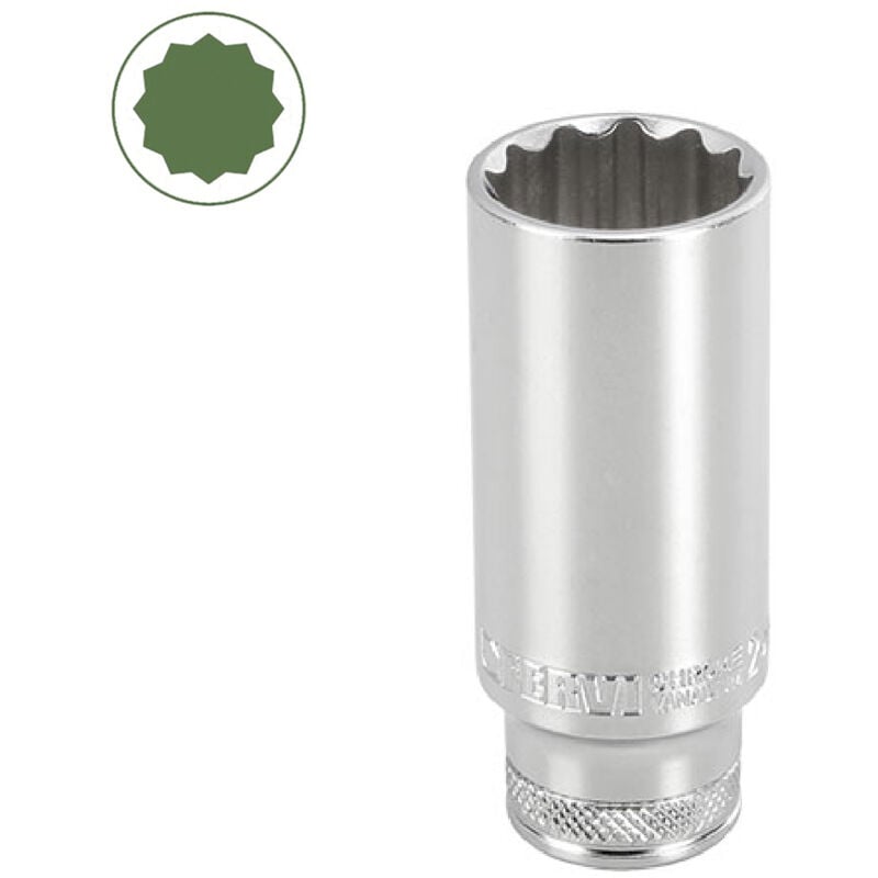 foto del prodotto chiave a bussola lunga poligonale 24 mm 1/2 fervi bn4p3l024a