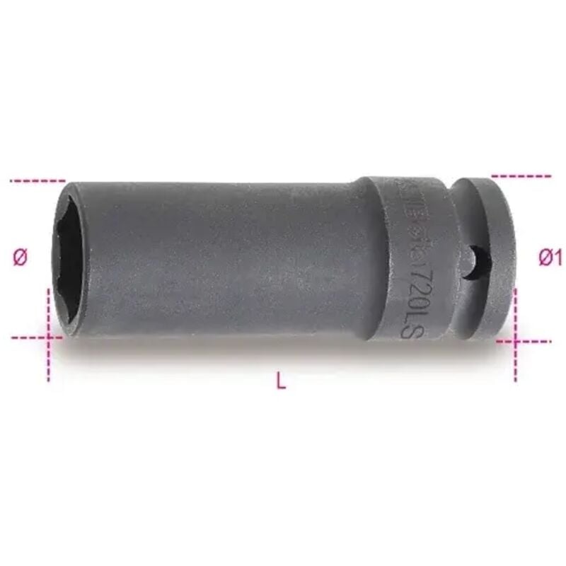 foto del prodotto chiave a bussola macchina esagonale lunga sottile 1 2 beta 720ls 22