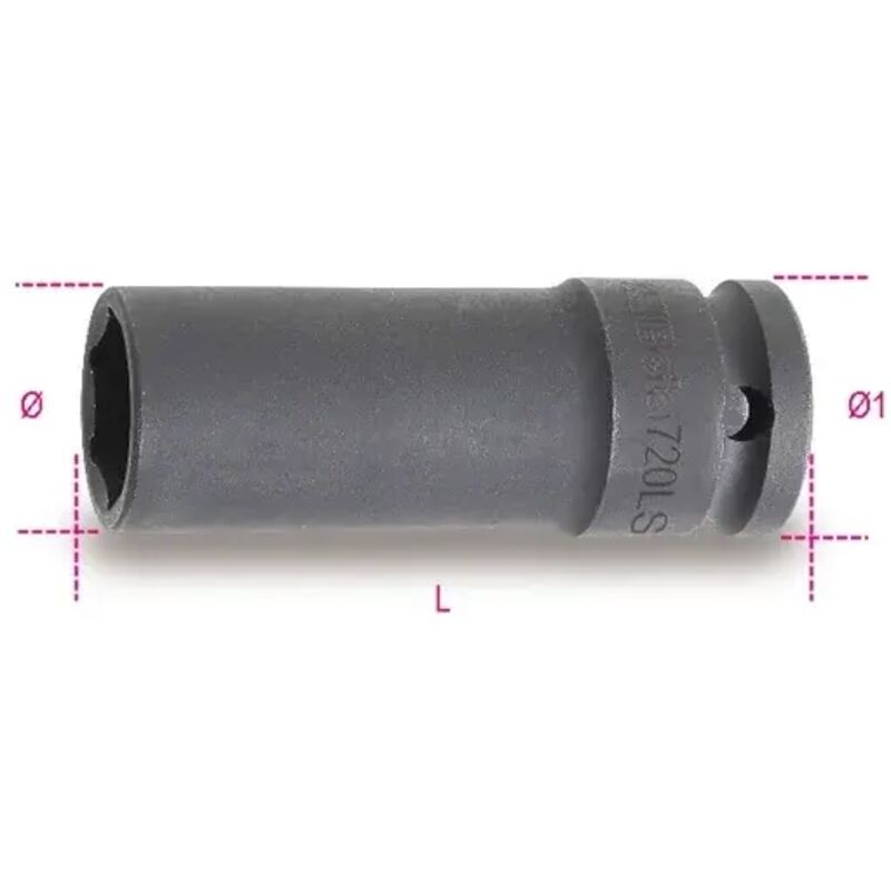foto del prodotto chiave a bussola macchina esagonale lunga sottile 1 2 beta 720ls 32