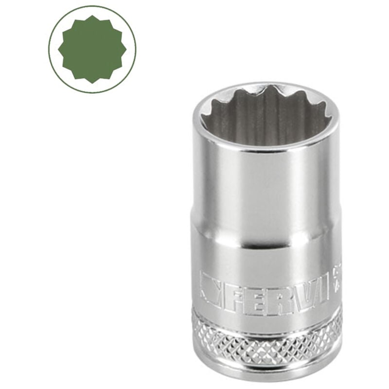 immagine 0 del prodotto chiave a bussola poligonale 19 mm 1 2 fervi bn4p3n019a