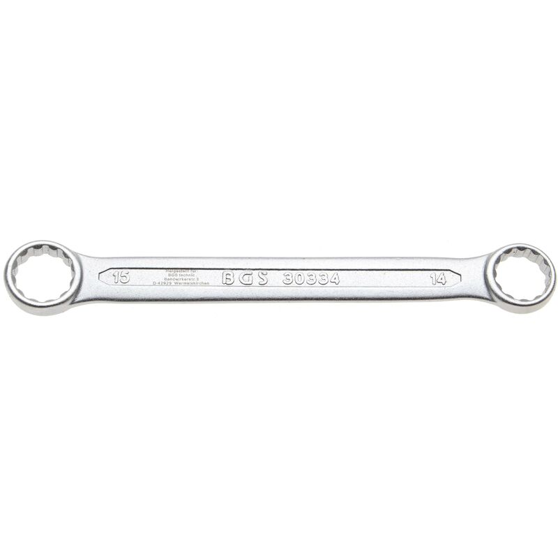 foto del prodotto chiave a doppio anello extra piatta 14 x 15 mm