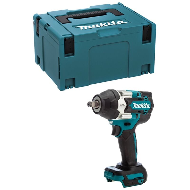 foto del prodotto chiave a percussione brushless lxt 18v 1 2 700nm in custodia makpac makita dtw700zj solo prodotto 