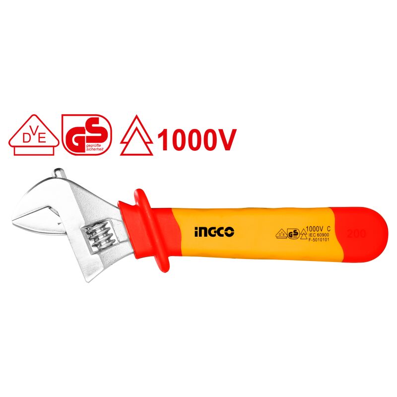 foto del prodotto chiave a rullino isolate 1000v, vde gs ingco professionale cromo vanadio 200 mm