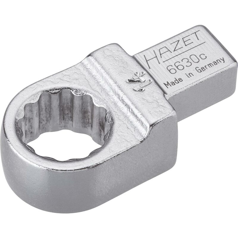 foto del prodotto chiave ad anello ad innesto 6630c 14 attacco quadro ad innesto 9 x 12 mm, massiccio profilo trazione con doppio esagono esterno ac 14 mm