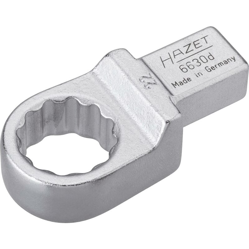 foto del prodotto chiave ad anello ad innesto 6630d 22 attacco quadro ad innesto 14 x 18 mm, massiccio profilo trazione con doppio esagono esterno ac 22 mm