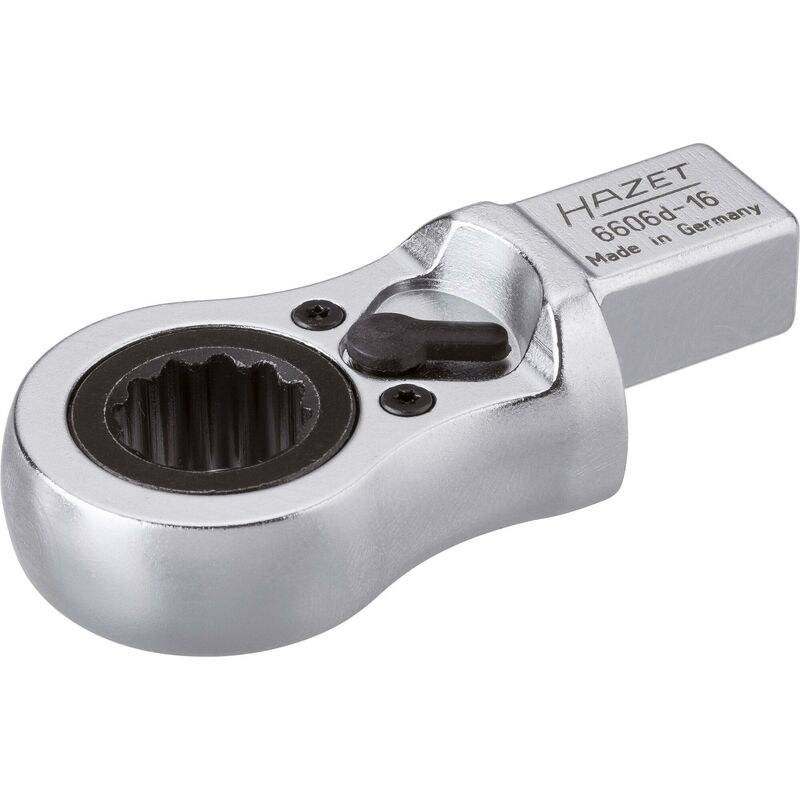 foto del prodotto chiave ad anello ad innesto a cricchetto 6606d 16 attacco quadro ad innesto 14 x 18 mm, massiccio profilo a doppio esagono esterno ac 16 mm