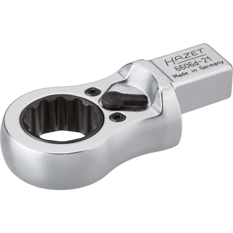 foto del prodotto chiave ad anello ad innesto a cricchetto 6606d 21 attacco quadro ad innesto 14 x 18 mm, massiccio profilo a doppio esagono esterno ac 21 mm