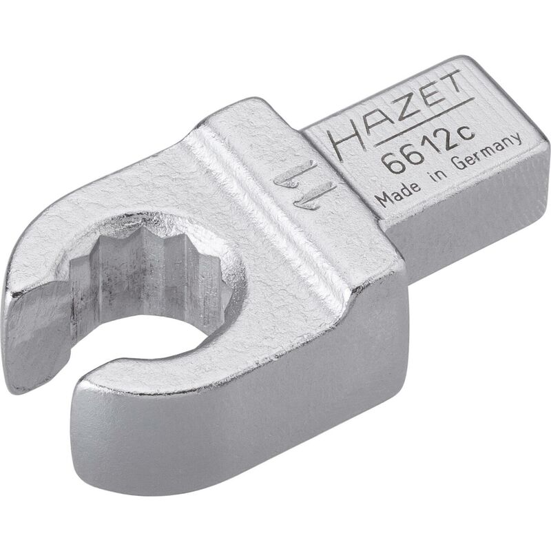 foto del prodotto chiave ad anello ad innesto aperta 6612c 11 attacco quadro ad innesto 9 x 12 mm, massiccio profilo a doppio esagono esterno ac 11 mm