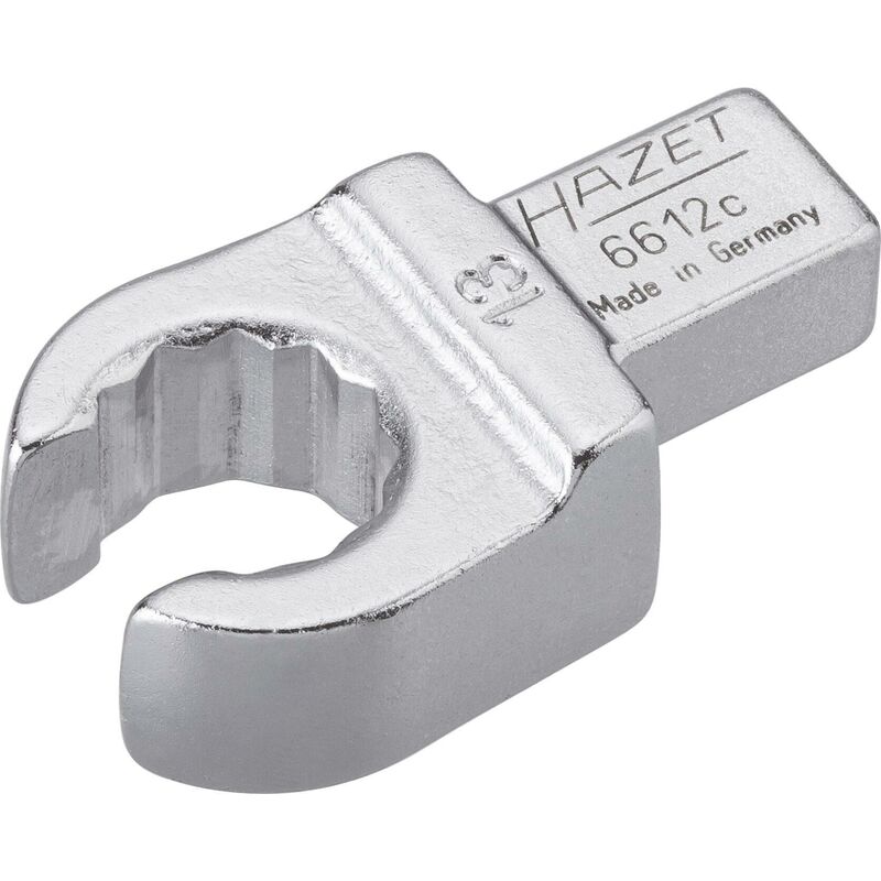 foto del prodotto chiave ad anello ad innesto aperta 6612c 13 attacco quadro ad innesto 9 x 12 mm, massiccio profilo a doppio esagono esterno ac 13 mm