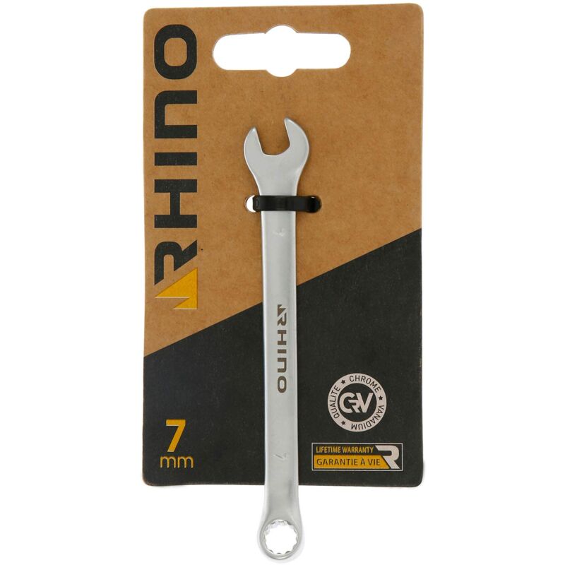 foto del prodotto chiave combinata 7 mm, chiave di serraggio, chiave ad anello e chiave a forcella combinata, diametro 7 mm, alta qualit , realizzata in acciaio