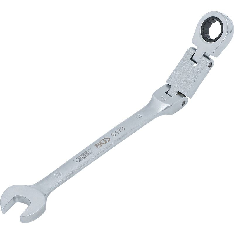 foto del prodotto chiave combinata a cricchetto con doppio snodo regolabile 13 mm