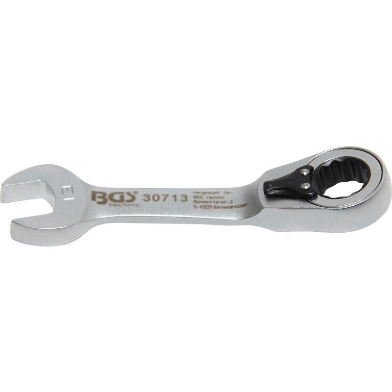 foto del prodotto chiave combinata a cricchetto corta reversibile 13 mm