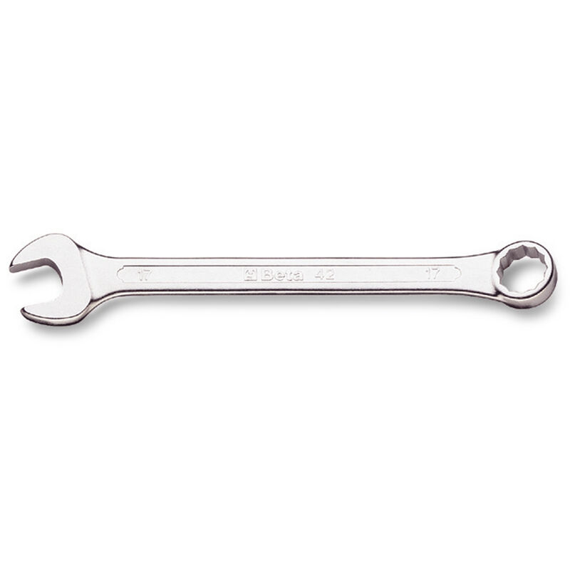 foto del prodotto chiave combinata a forchetta poligonale piegata cromata beta serie 42, misura 21 mm