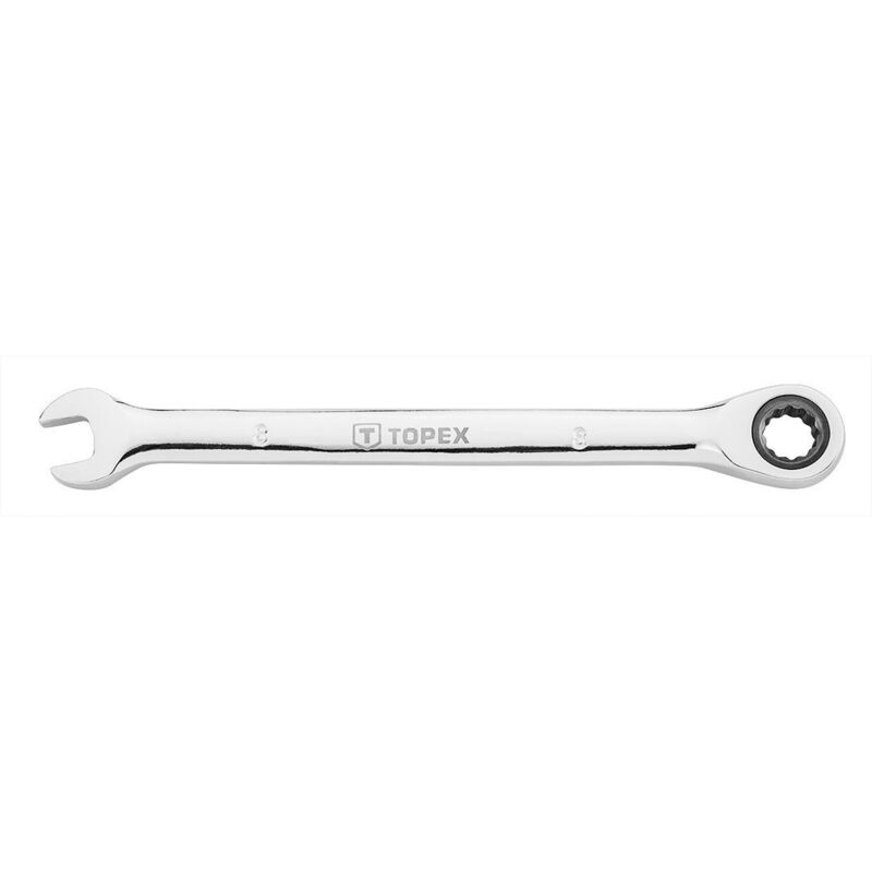 foto del prodotto chiave combinata con cricchetto 17x225mm topex 35d745