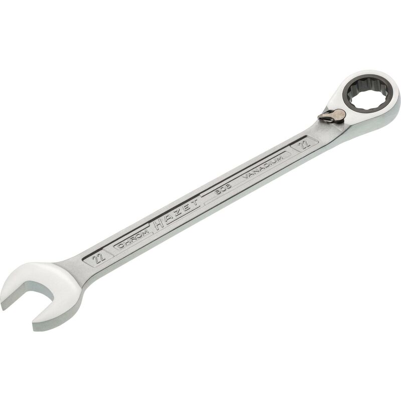 foto del prodotto chiave combinata con cricchetto 606 22 profilo trazione con doppio esagono esterno ac 22 mm
