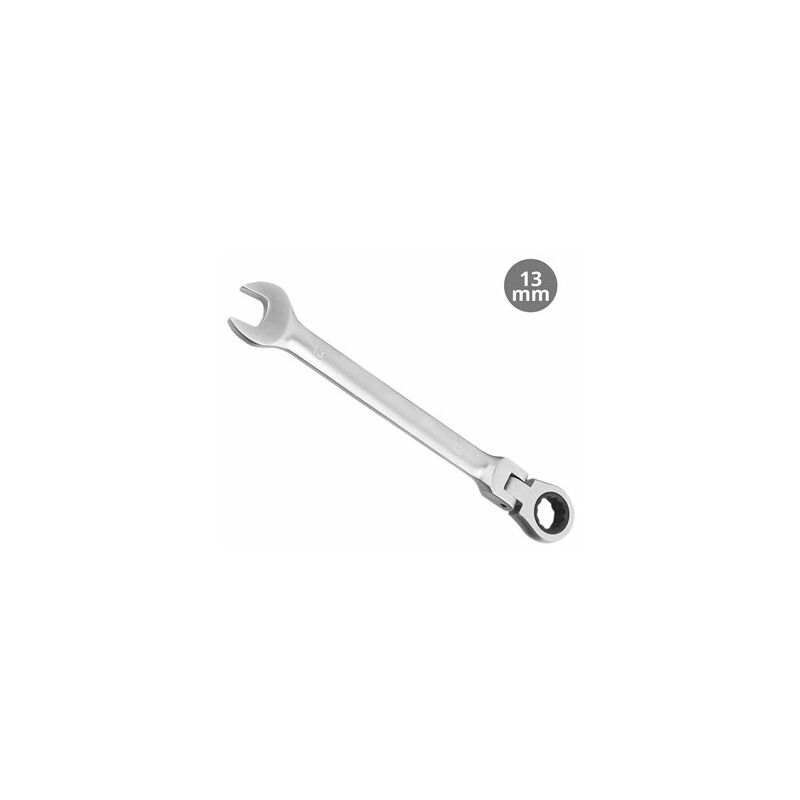 foto del prodotto chiave combinata con cricchetto snodato cr v 13mm