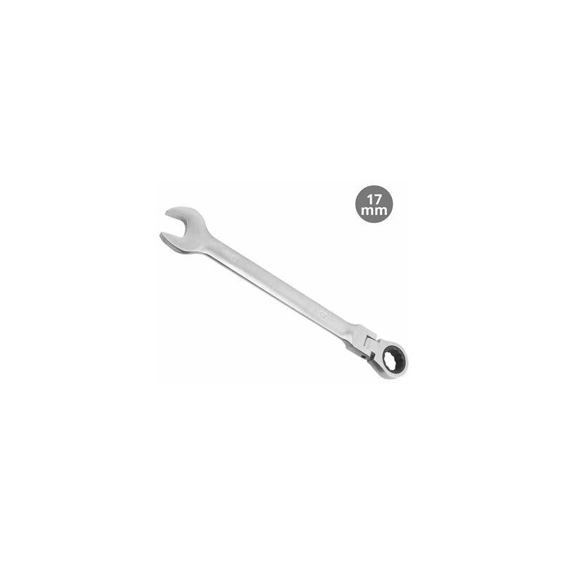 foto del prodotto chiave combinata con cricchetto snodato cr v 17mm