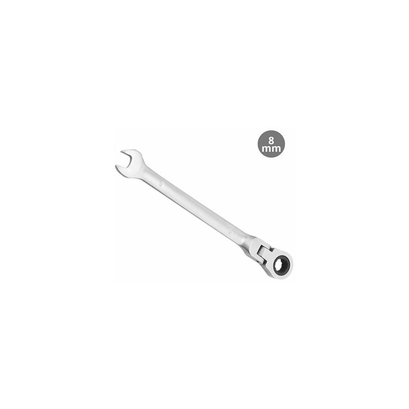 foto del prodotto chiave combinata con cricchetto snodato cr v 8mm