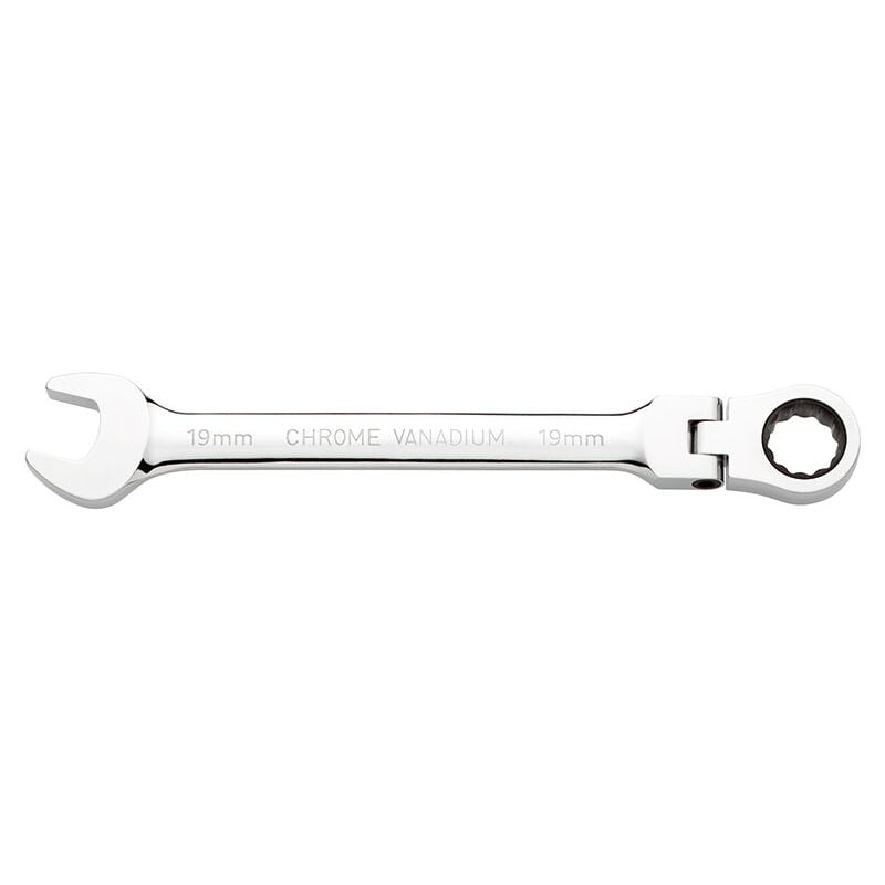 foto del prodotto chiave combinata con testa a cricchetto snodata 18mm fervi 0690 18