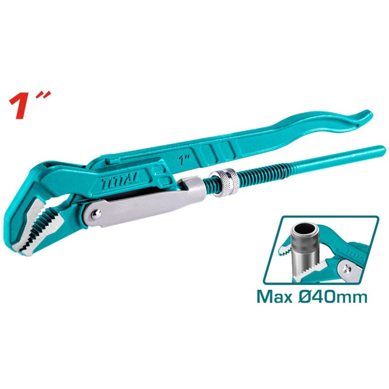 foto del prodotto chiave giratubo giratubi svedese pappagallo 1 ganascia 45 max 40mm total