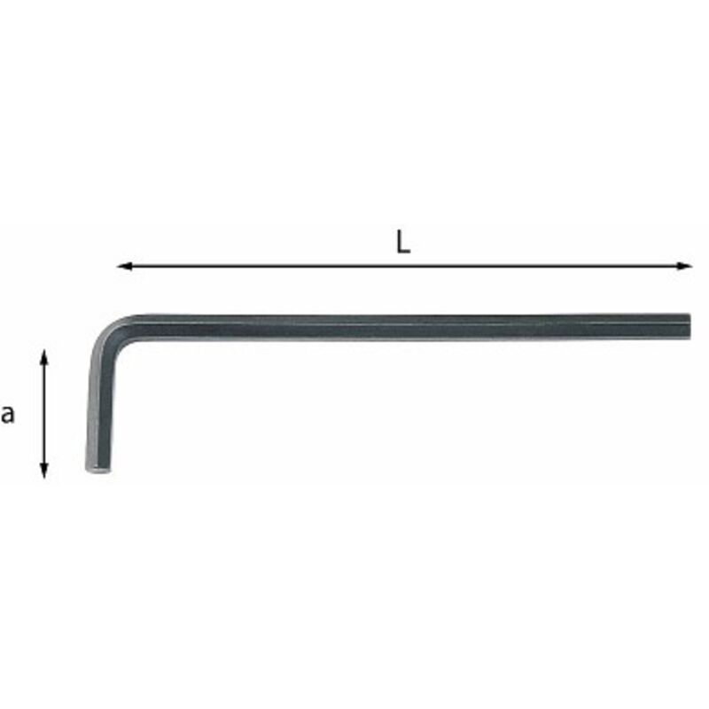foto del prodotto chiave maschio esagonale lunga piegata 280 l 4 mm