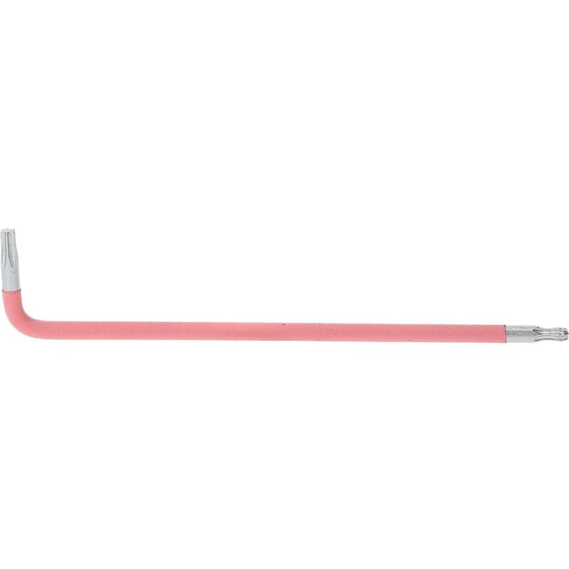 foto del prodotto chiave maschio esagonale torx piegata a testa sferica xl, t10, rosa