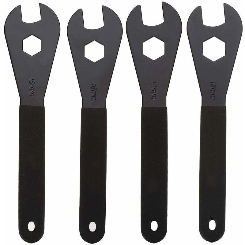 foto del prodotto chiave per bicicletta chiave conica in acciaio al carbonio multifunzione durevole strumento di riparazione bici 15 mm, 16 mm, 17 mm, 18 mm 