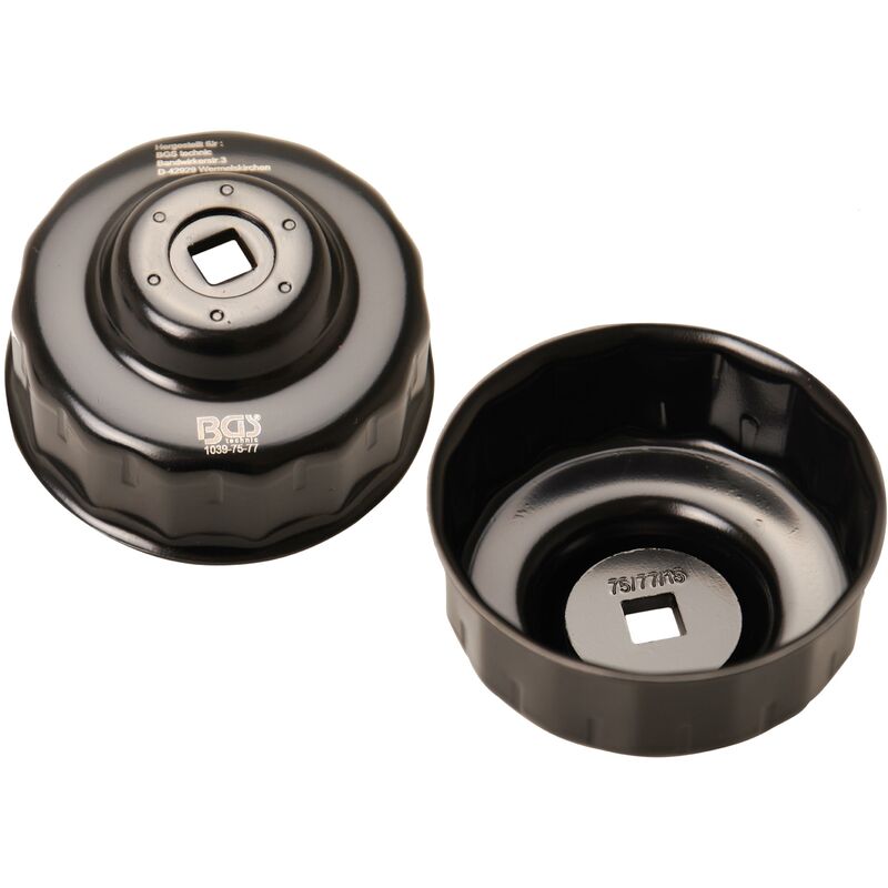 foto del prodotto chiave per filtro dell olio 15 lati 75 77 mm per audi, ford, isuzu, mercedes benz, opel, vw