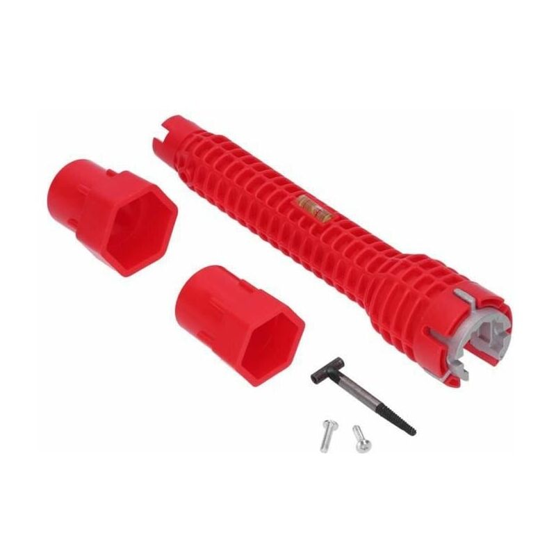 foto del prodotto chiave per tubi dell acqua, chiave per rubinetto, utensile idraulico a doppia testa, comodo e pratico
