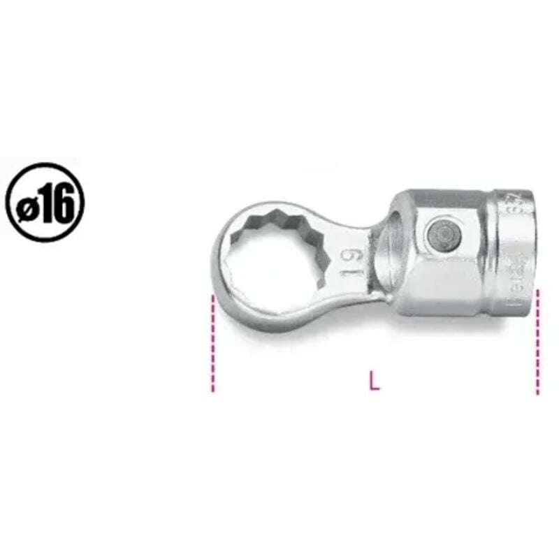 foto del prodotto chiave poligonale per barra dinamometrica beta 652 - 12