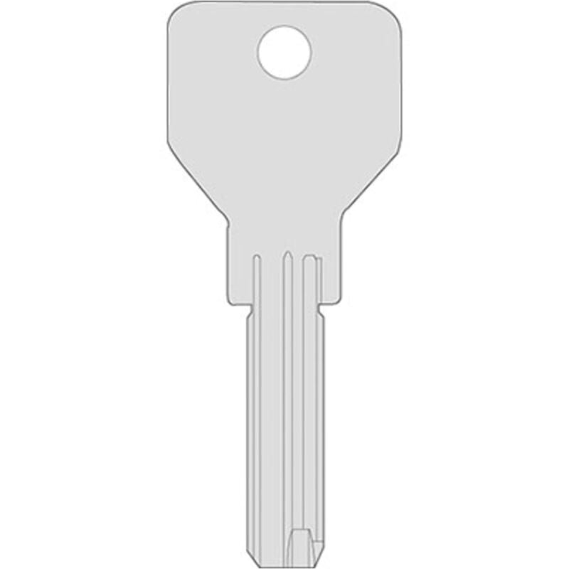 foto del prodotto chiave punzonata cisa 00670.01 originale - ottone nichelato cs146 - 5 pezzi