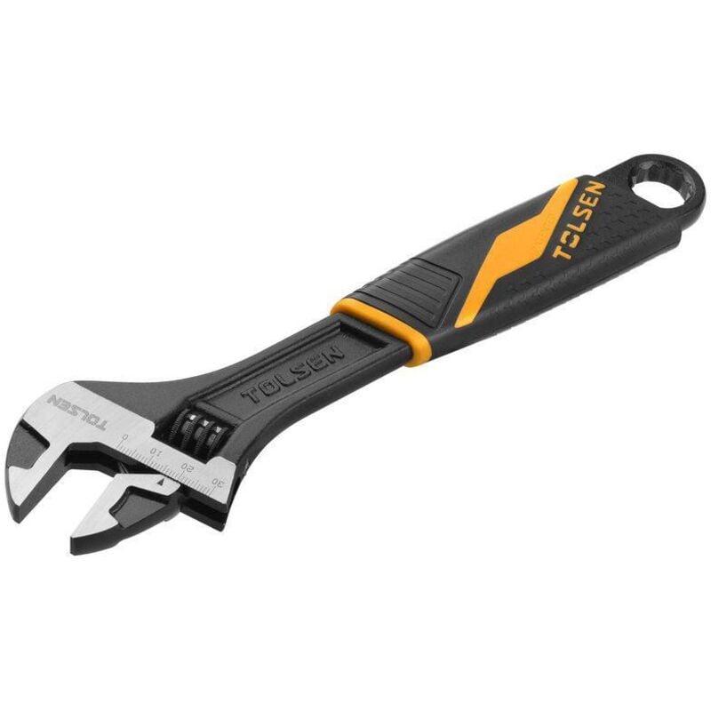 foto del prodotto chiave regolabile a rullino professionale manico in gomma 200mm