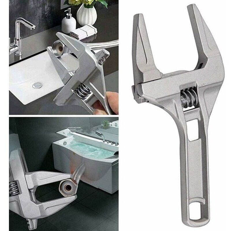 foto del prodotto chiave regolabile ultra sottile e extra larga 16 68 mm, pezzo unico, argento