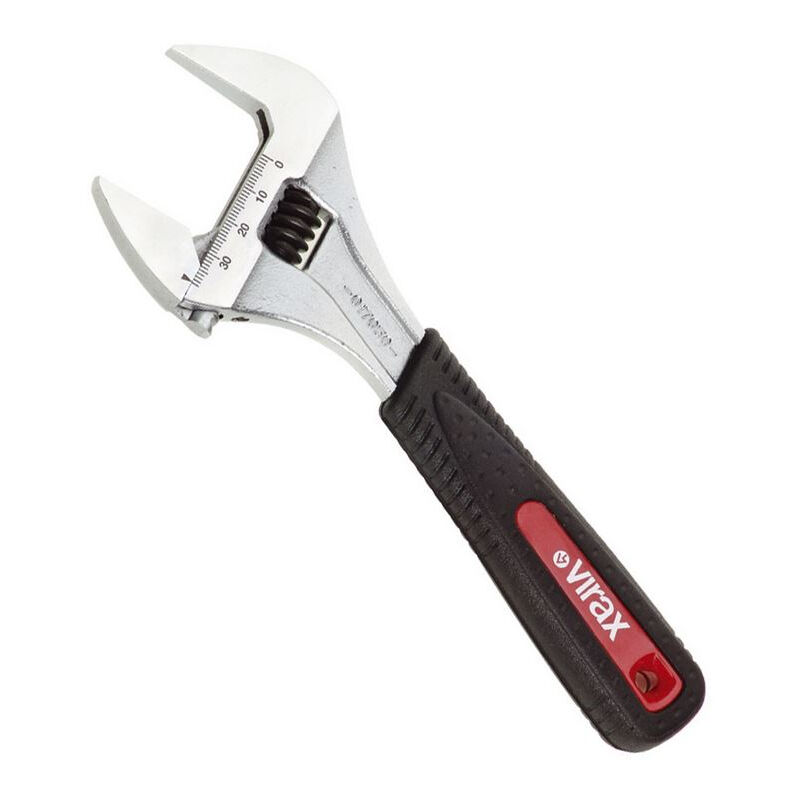 foto del prodotto chiave regolabile virax ganascia fine, apertura extra larga 39 lg.215 mm 017050