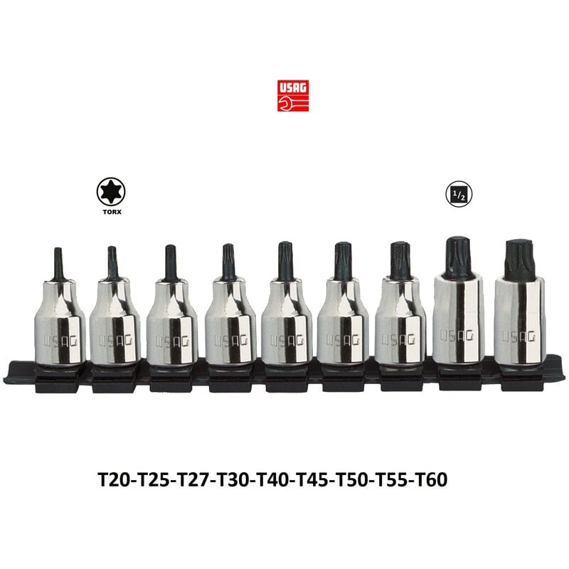foto del prodotto chiave serie 9 chiavi a bussola per viti con impronta torx 233 1 2 ntx s9 usag