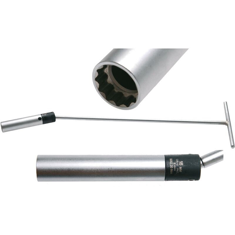 foto del prodotto chiave snodata per candelette con limitatore di coppia 20 nm 16 mm