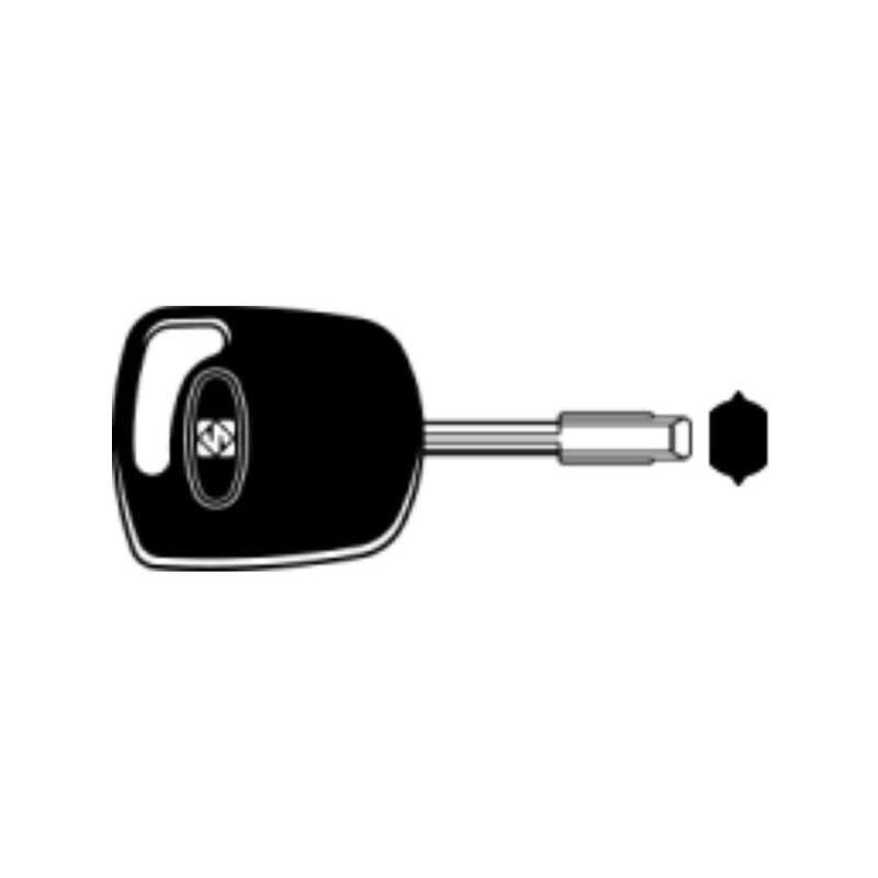 foto del prodotto chiave transponder no chip ford fo21te