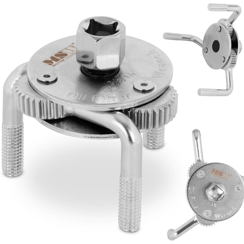 foto del prodotto chiave universale per filtro olio a tre ganasce 75-120 mm 3 8'' 1 2''