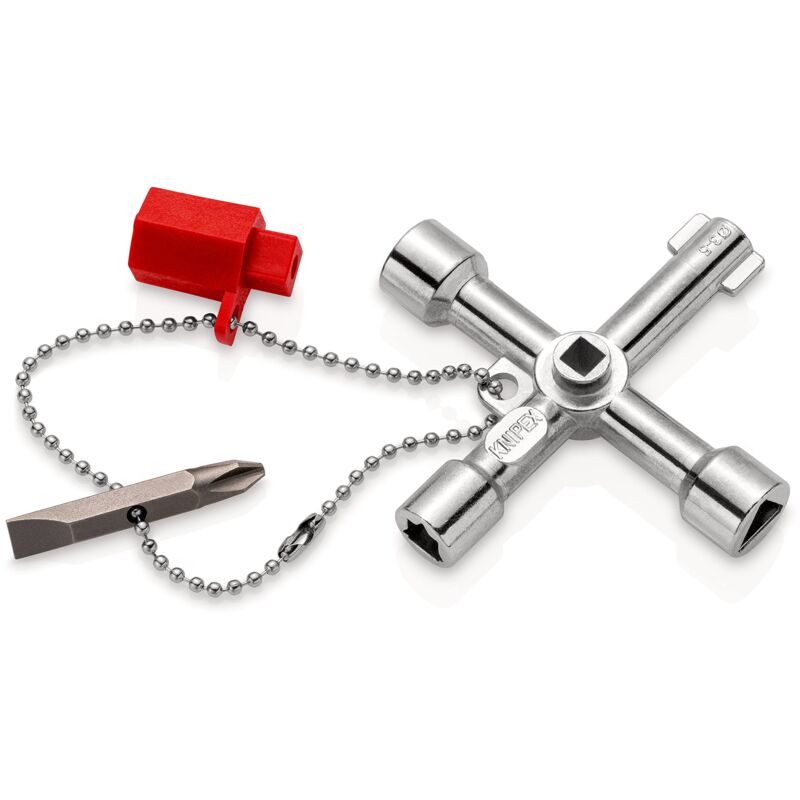 foto del prodotto chiave universale per quadri ed armadi elettrici per tutti i sistemi di chiusura pi comuni 76 mm 00 11 03 knipex