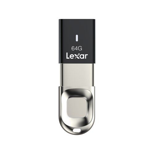 foto del prodotto chiavetta usb lexar ljdf35 64gbbk jumpdrive f35 fingerprint black e si