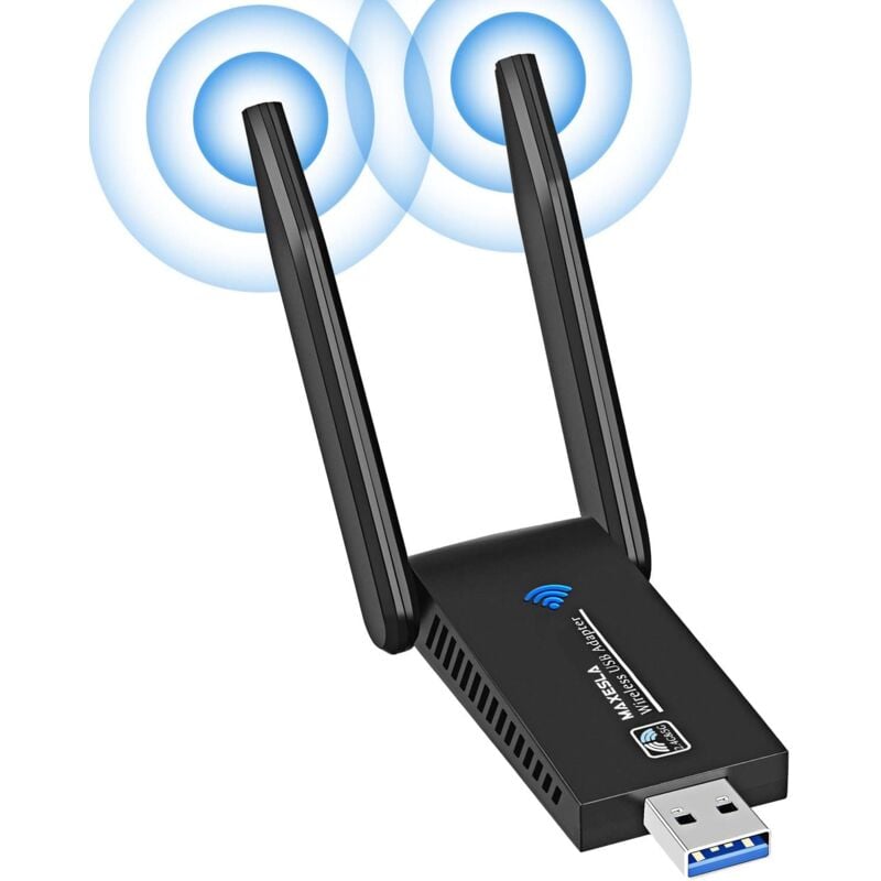 foto del prodotto chiavetta wifi potente ac1300 mbps, usb 3.0 dual band, chiavetta wifi 2.4g 5ghz, adattatore wifi per pc laptop desktop tablet, compatibile con