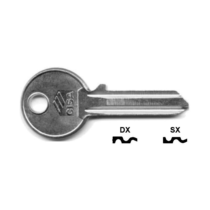 foto del prodotto chiavi 5 spine grandi 01310 01310001 dx tipo silca cs 206 