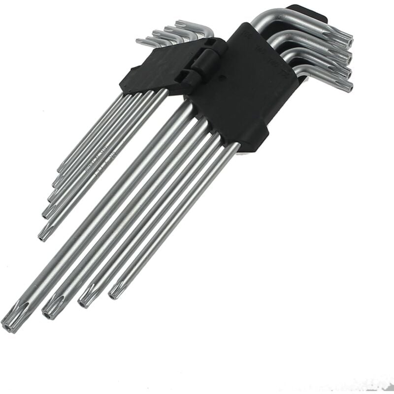 immagine 0 del prodotto chiavi a brugola torx a braccio lungo, 9 pezzi metriche torx crv