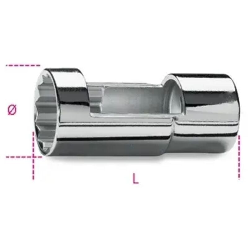 foto del prodotto chiavi a bussola con attacco quadro femmina 1 2 per iniettori motori diesel mm 27 art. 960a