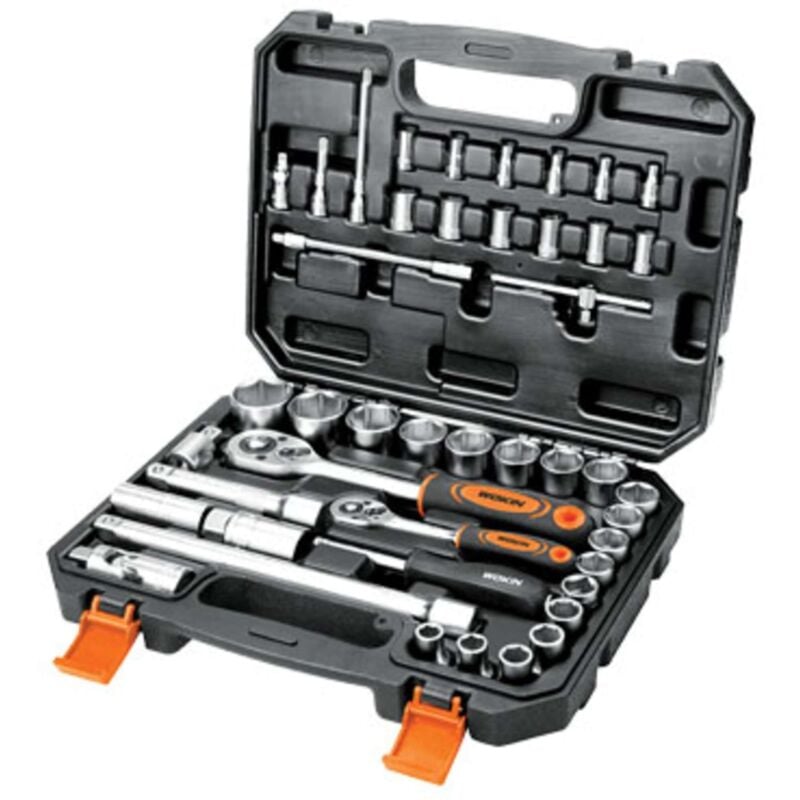 foto del prodotto chiavi a bussola esagonali 1/2 1/4 155545 wokin - mm 10/32 cf pz 45 - 1 confezione