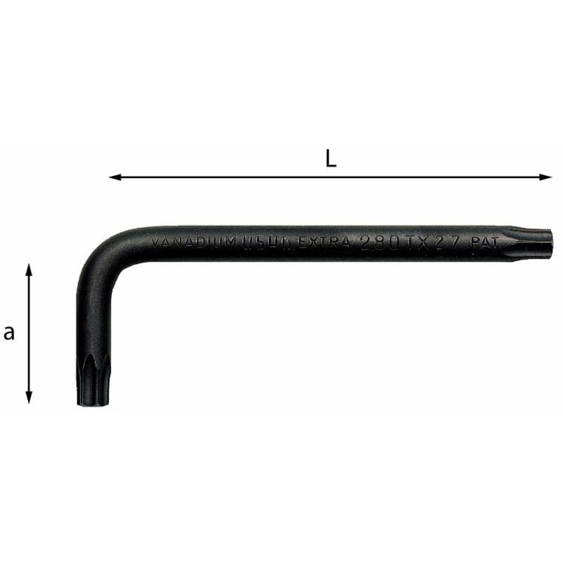 foto del prodotto chiavi a l chiave torx tx usag 280 tx per brugola professionale ottima qualita 