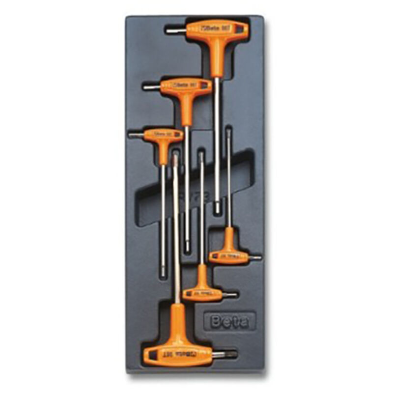 foto del prodotto chiavi a t brugola con termoformato rigido beta t52