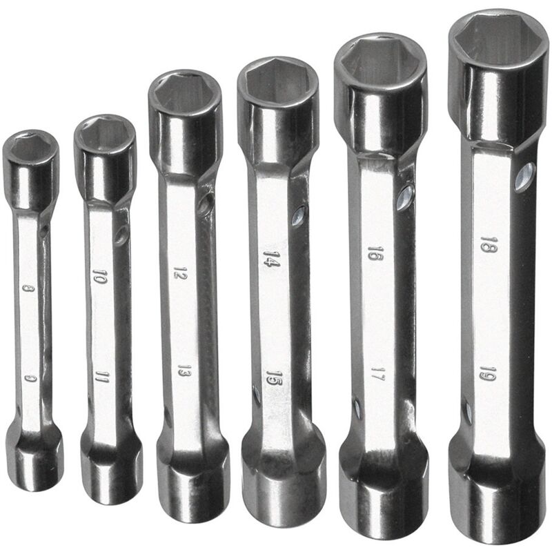 foto del prodotto chiavi a tubo doppie pesanti, set di 6 pezzi valex